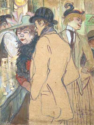 Alfred la Guigne, 1894 (öljy pahville) tekijältä Henri de Toulouse Lautrec